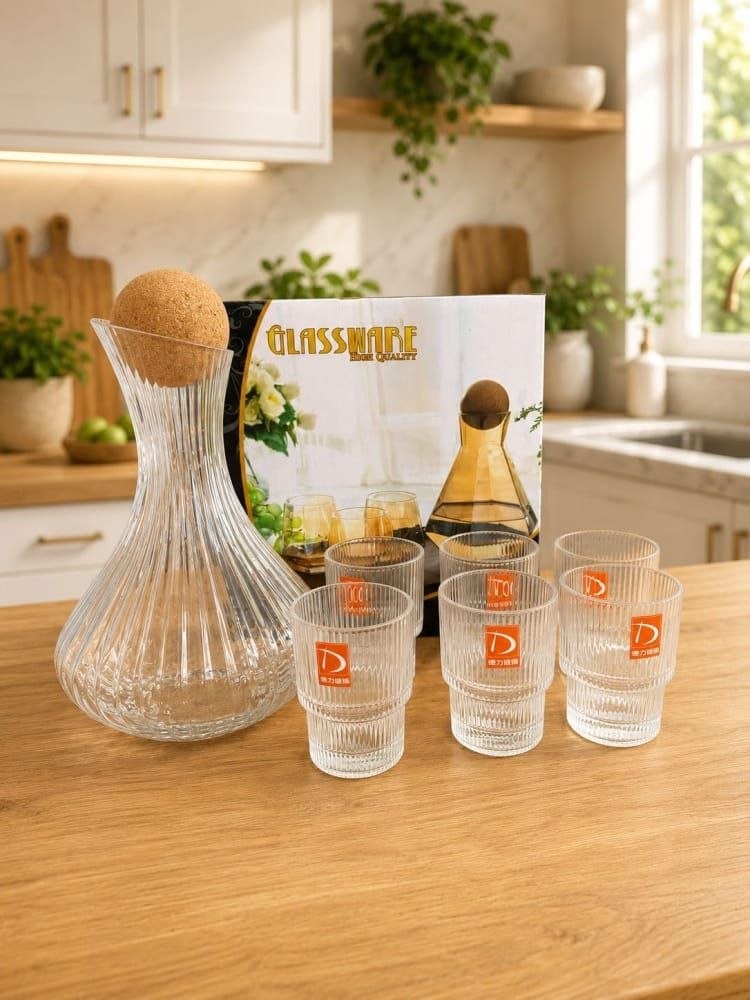 تنگ و لیوان ۷ پارچه برند DELI GLASS