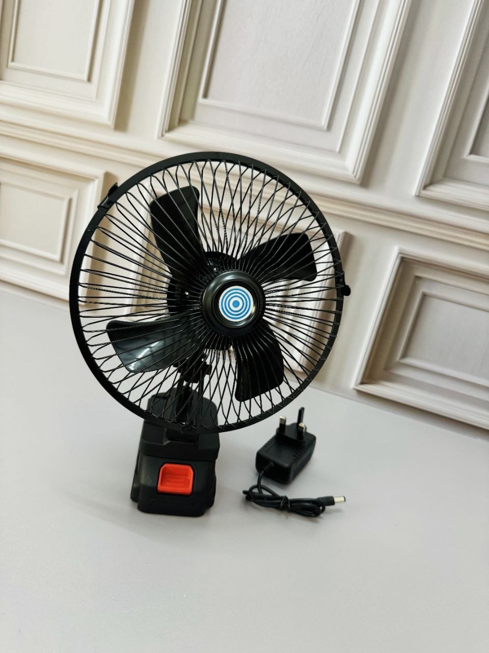 پنکه توربو فن چرخشی شارژی با باتری ۴۸ ولتی