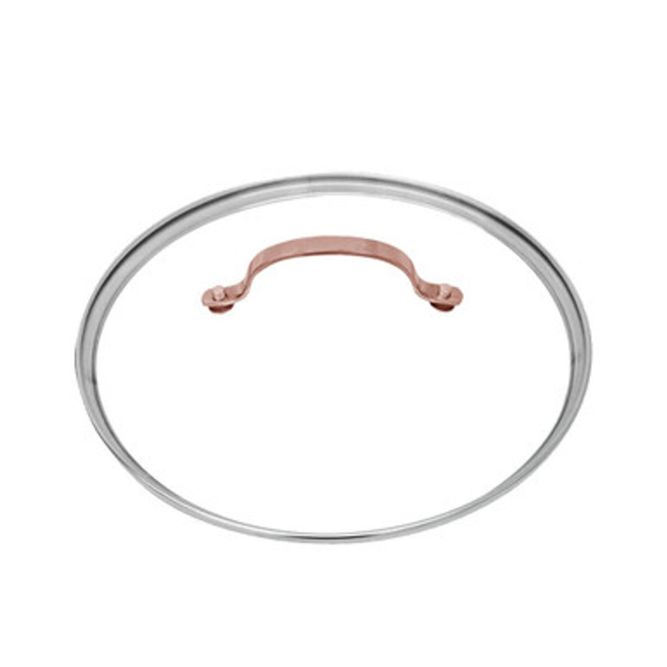 ماهیتابه استیل ۲۸ سانت دو دسته دو درب (استیل و شیشه ای ) عرشیا ARSHIA مدل SS014-3311
