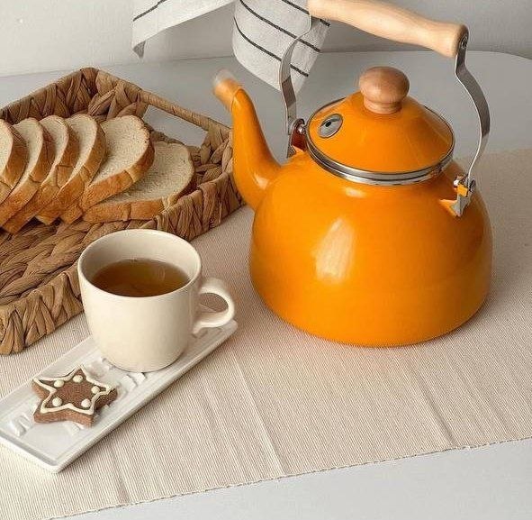 کتری لعابی طرح انگلیش هوم