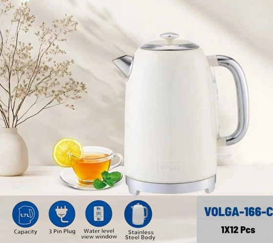 كترى برقى ولگا مدل VOLGA-166-C استيل ضد زنگ دوجداره