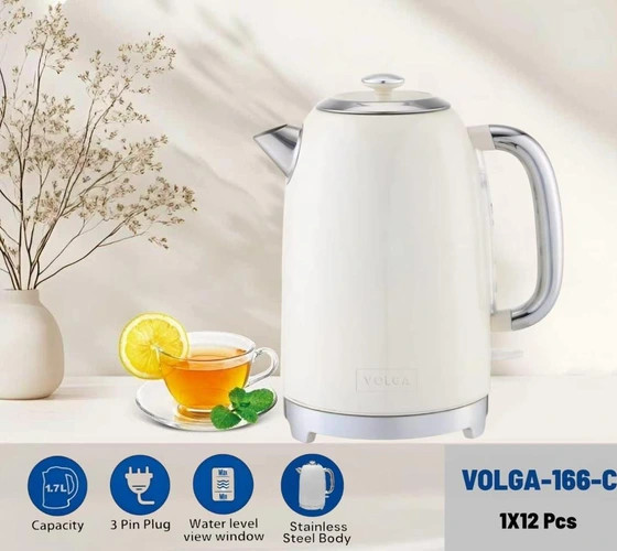 كترى برقى ولگا مدل VOLGA-166-C استيل ضد زنگ دوجداره